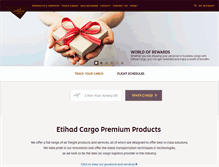 Tablet Screenshot of etihadcargo.com